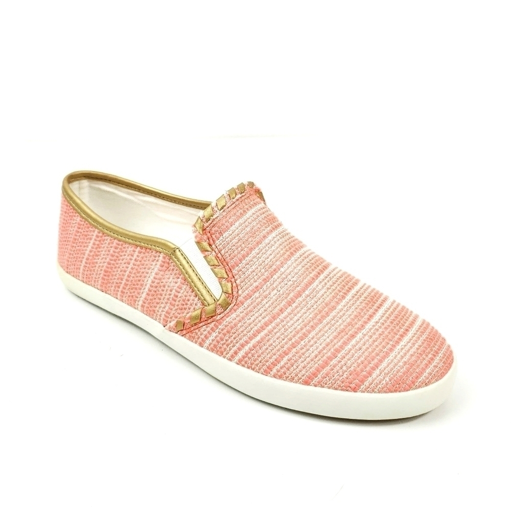 Jack Rogers  coral/orange and gold slipons sz 8.5